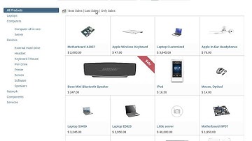 Odoo - module eCommerce filters