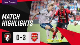 Odegaard nets twice as Arsenal win at Vitality Stadium | AFC Bournemouth 0-3 Arsenal