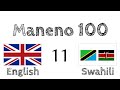 Maneno 100 - Kiingereza - Kiswahili (100-11)