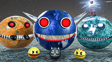 PACMAN & MS-PACMAN & ROBOT PACMAN VS CARTOON CAT & MONSTER PACMAN BEST COLLECTION X-1048