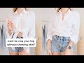 How to crop your button down shorts