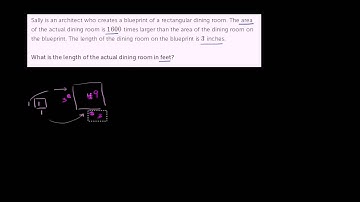 Solving a scale drawing word problem
