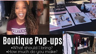 Boutique Pop-ups | Everything you need to know and bring | Budget friendly