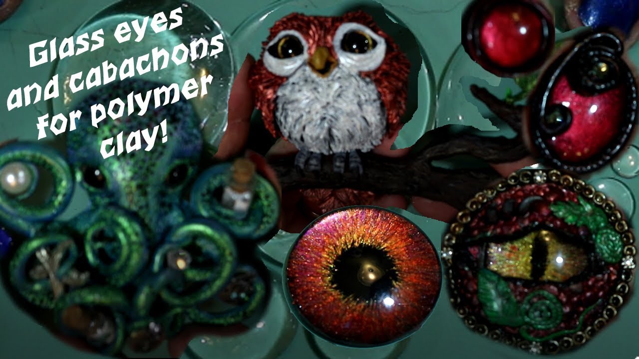 Make and Insert Glass Eyes in Polymer Clay