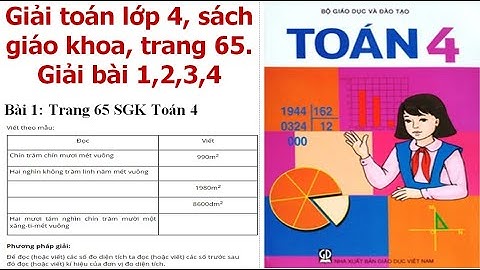 Giải toán lớp 4 sách giáo khoa trang 65