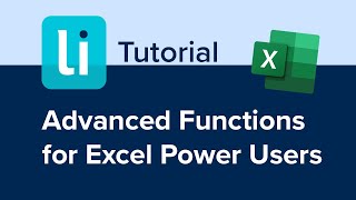 advanced functions for excel power users with dave casuto