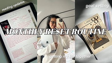 MONTHLY RESET ROUTINE 2024 (reflecting, cleaning, goal setting, reading journal & vision board)
