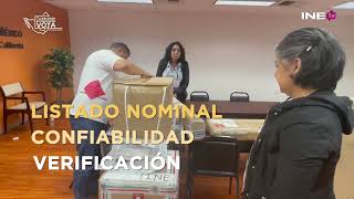 INE trabajo en la confiabilidad y verificación de la lista nominal de residentes en el extranjero