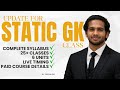 MOST EXPECTED STATIC GK CLASS | COMPLETE SYLLABUS | BY SRIRAM SIR