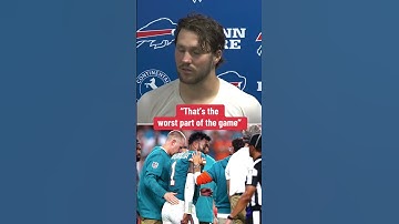 Josh Allen on Tua after the game ❤️ #shorts