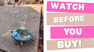 Bubble Machine for Kids - Automatic Bubble Maker with LED Light & Music, Rotating 360° UFO Toys