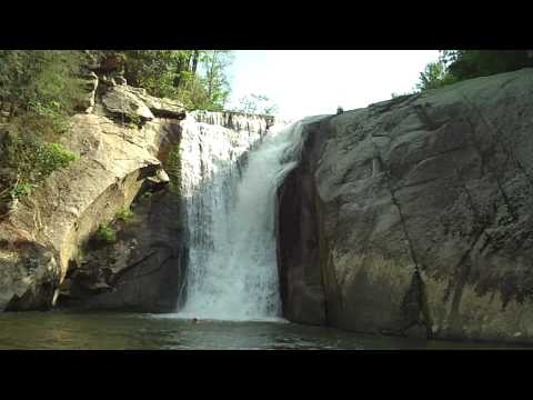 I have jumped off alot of cliffs but this was by far the scariest thing i have ever done. It's much more difficult than it looks. You had to clear the rocks and you couldn't see where you were jumping. I just decided to go for it, and this video is the second jump i did. You can hear some people clap and stuff. It was amazing