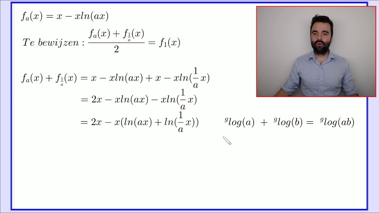 Examen vwo wiskunde B 2018-2 opgave 6 - YouTube