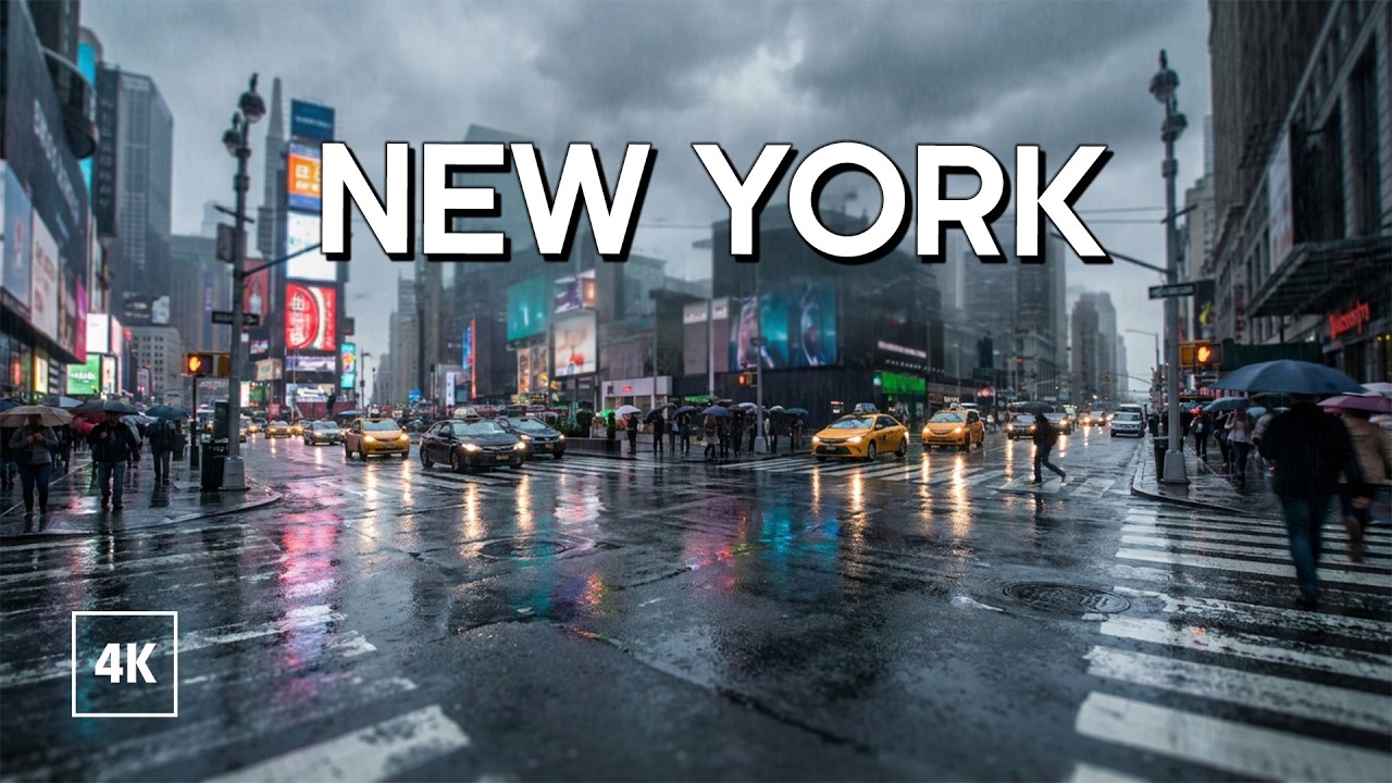 New York, Amerika Serikat | manhattan | Jelajah Kota Tenang 4K