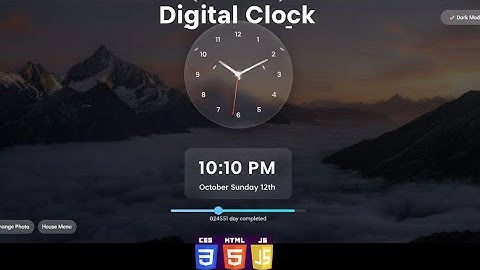 Glow Clock: Digital Time with HTML/CSS/JS