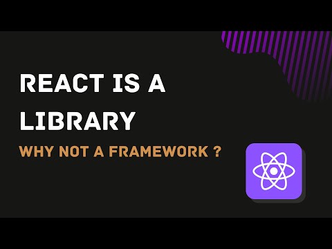 वीडियो: क्या ReactJS एक पुस्तकालय या ढांचा है?