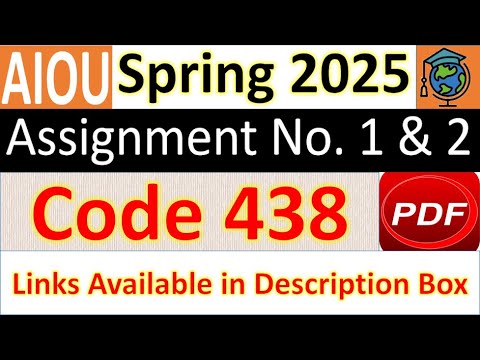 AIOU Code 438 Solved Assignment No.1 & 2 Spring 2025 | Subject ...
