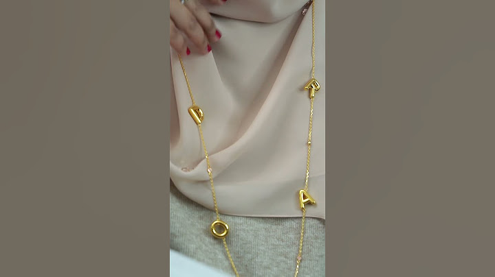 Alphabet Balloon Necklace #AngsaEmasJewellery #Gold916 #aejstyle