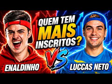 LUCCAS NETO ou ENALDINHO? Quem Tem Mais Inscritos? 😱 (2016–2026)
