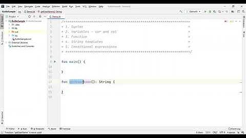 Kotlin Tutorial - Syntax, Functions, String Template, and Conditional Expression.