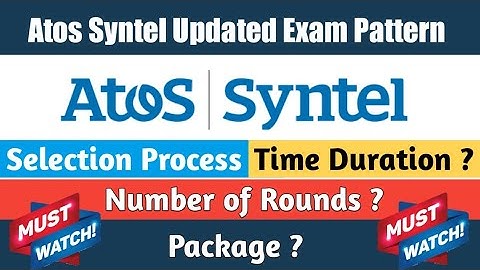 Atos Syntel Updated Exam Pattern 2022 | Atos Syntel Selection Process | Smart Learning