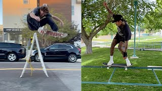 When Skateboarders Go Wild (Style Skateboarding Tricks)