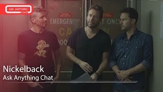 Nickelback Talk About Driving Tour Bus, Singing In The Shower & Sweating On Stage. Full Chat Here