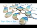 Resin Beach-inspired Keychain using Hollow Bezel Pendants | WATER EFFECT on Resin | RESIN CRAFTS 101