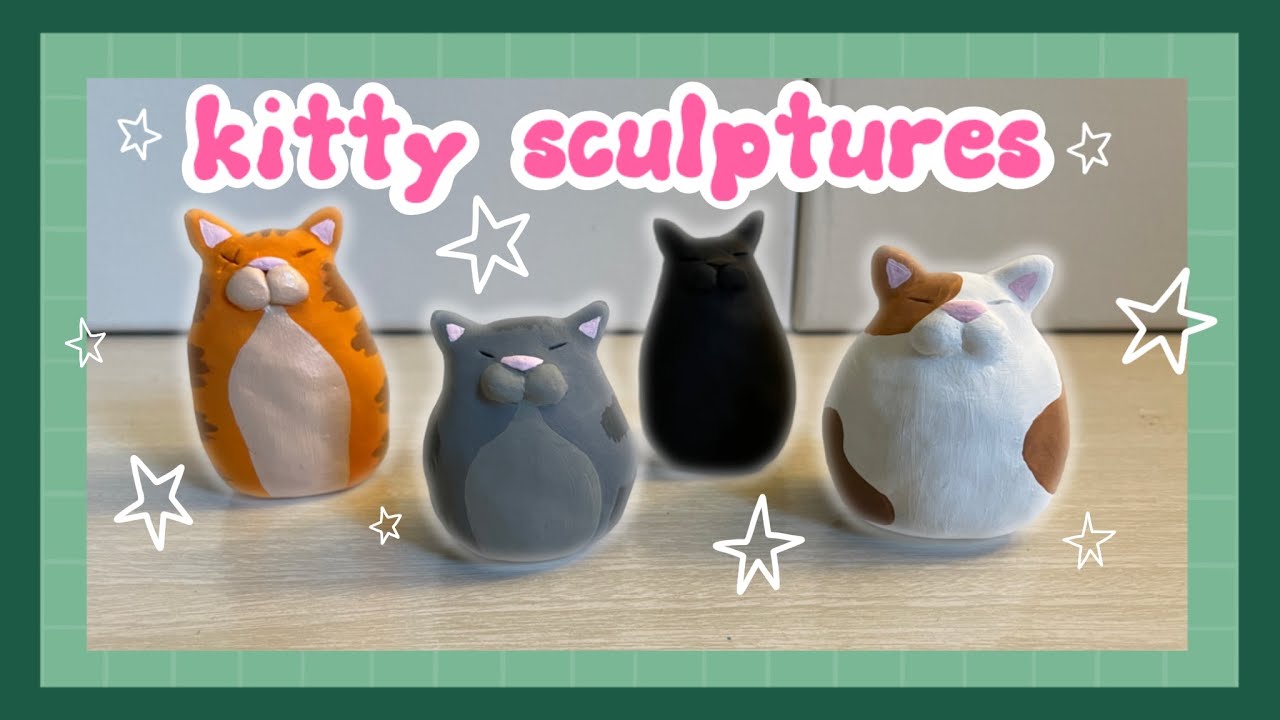 Sculpting Little Cats With Air Dry Clay YouTube Sculpting Little Cats With Air Dry Clay YouTube