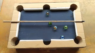 Hướng dẫn làm bàn bida lỗ bằng giấy thùng carton đơn giản | making 8 ball pool game from carton