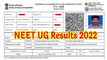 Neet result 2022। How to check neet result 2022। neet 2022 result। neet UG result 2022 kaise dekhe।