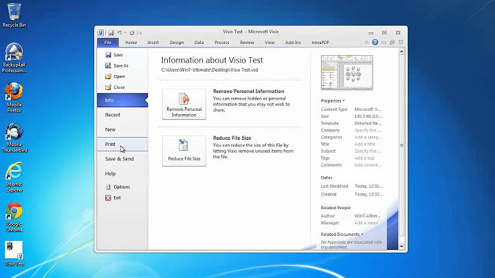 Converting Visio 2010 files to PDF documents