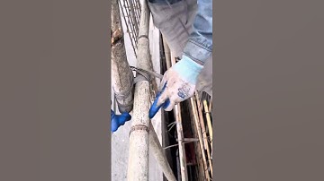 Construction process of bamboo scaffolding for houses #efficiency #easy #smartwork #shorts