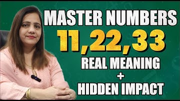 Master Numbers in Vedic Numerology 🔮 | 11, 22, 33 Explained | Right & Wrong Calculation Method