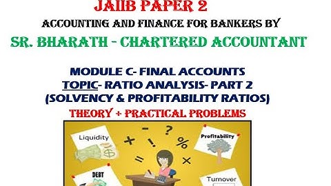 AFB- Module 3- Chapter 3- Part 2 -Ratio Analysis by CA Bharath