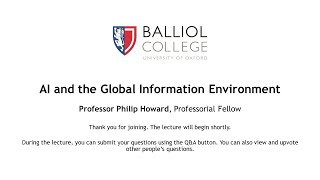 Online Lecture January 2024: Philip Howard