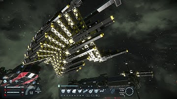 Space Engineers - Using the railgun mod as intended.