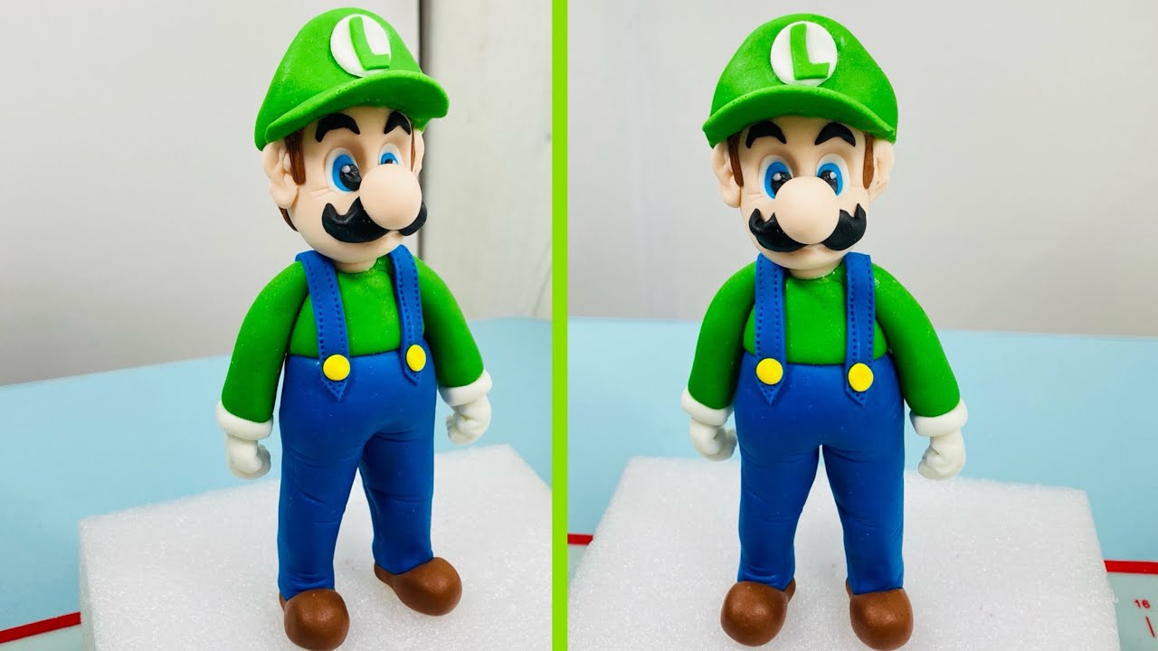 Basic Luigi Fondant Topper Tutorial for Everyone