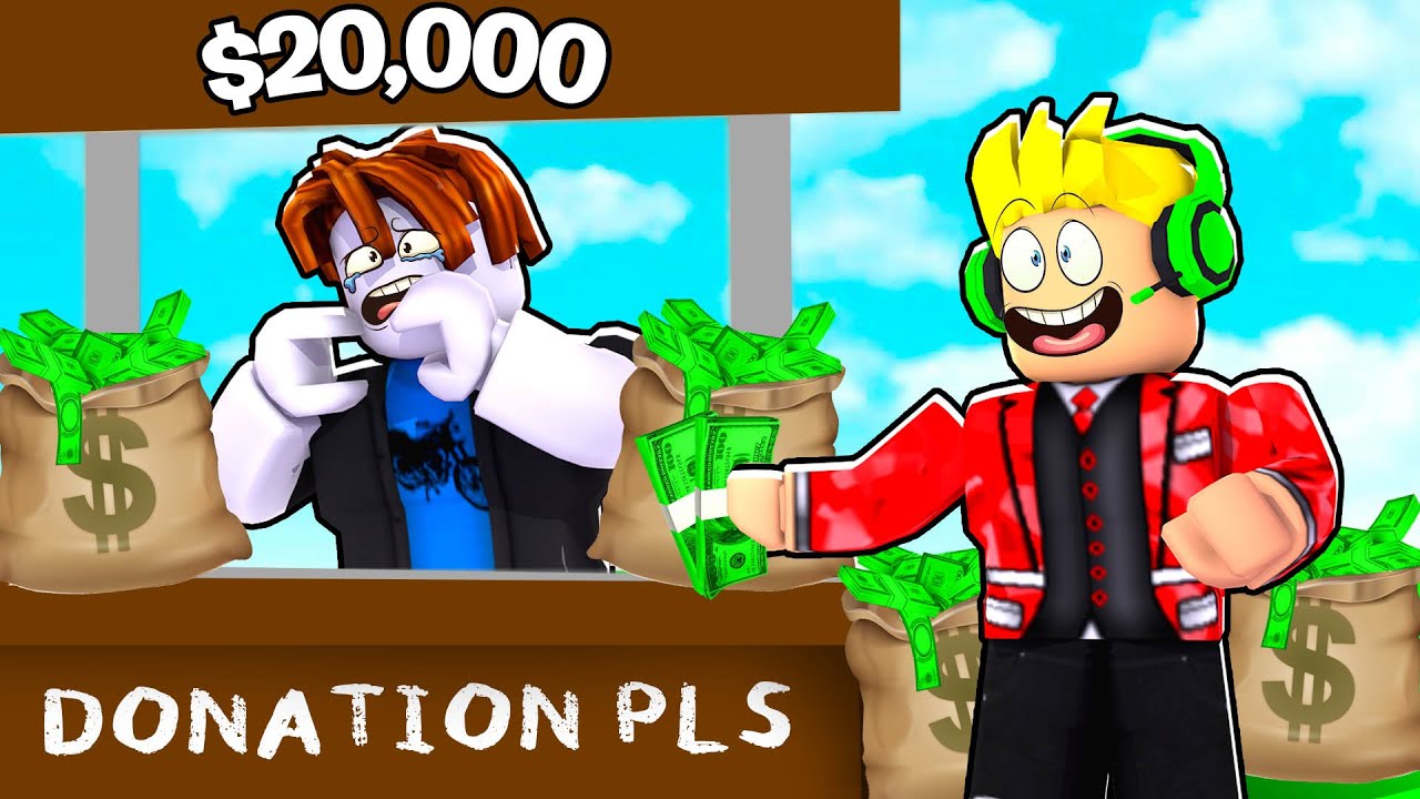 Donating $20,000 To Roblox Players
