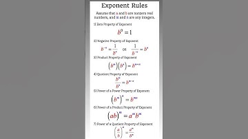 Exponent rules, BPS Study by Bhanu Pratap Singh, gk, gs, science notes, maths formulas