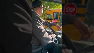 Crazy Schoolbus driver. #newyork #schoolbus #students #crazy #reels #shorts