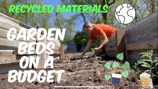 Building a raised garden bed out of recycled materials! | Hot Mess Distressed