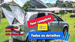 Tour completo com detalhes no  mini motor home meriva