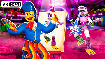 Wally Darling Becomes Friends With GLAMROCK CHICA?! in VRCHAT