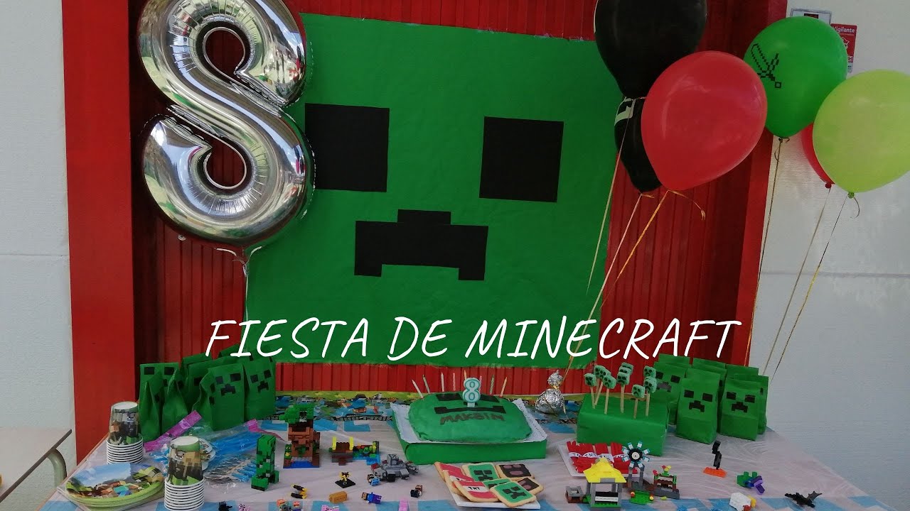 Minecraft  Fiesta de cumpleaños minecraft, Piñata de minecraft