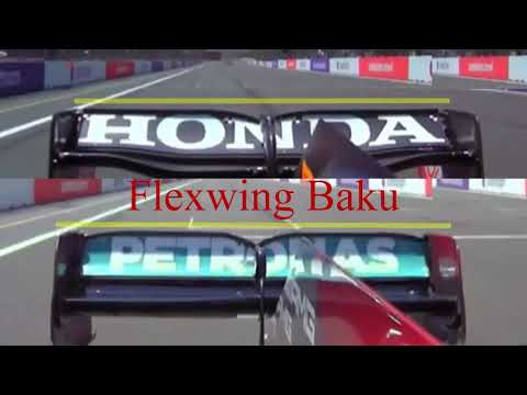 Flex wing F1 Redbull vs Mercedes in baku 2021