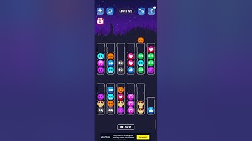 How to solve level 123 in ball sort puzzle