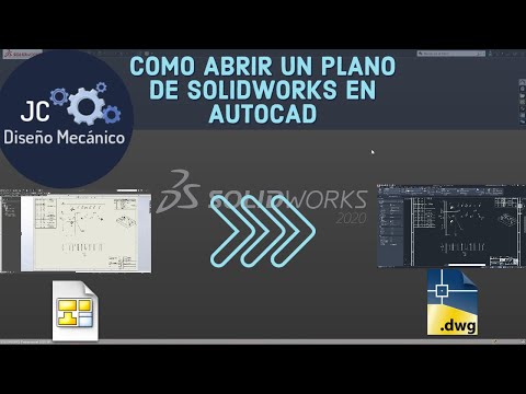 Vídeo: Podeu obrir fitxers de SolidWorks a AutoCAD?