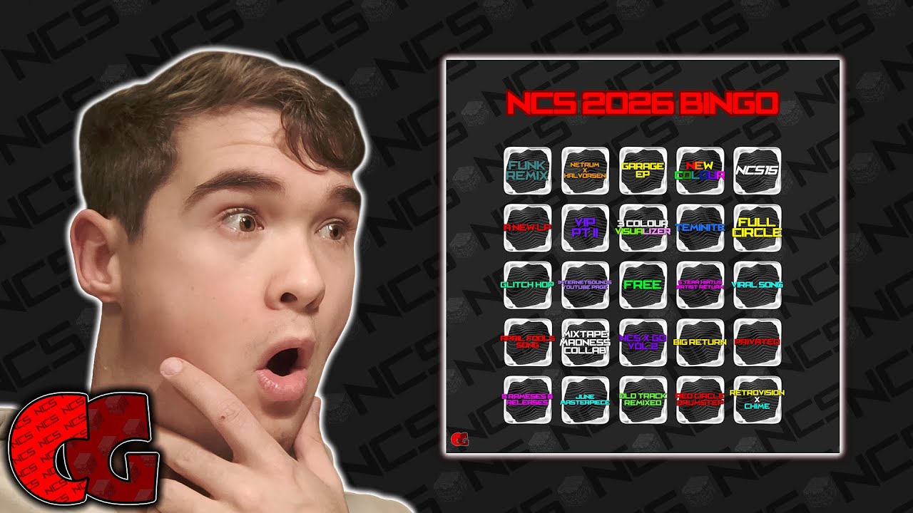 Моя карточка для игры в бинго NCS 2026!