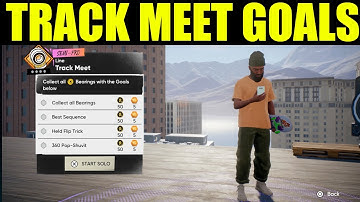Skate 4 - track meet goals guide | How to 360 pop-shuvite it | held flip trick